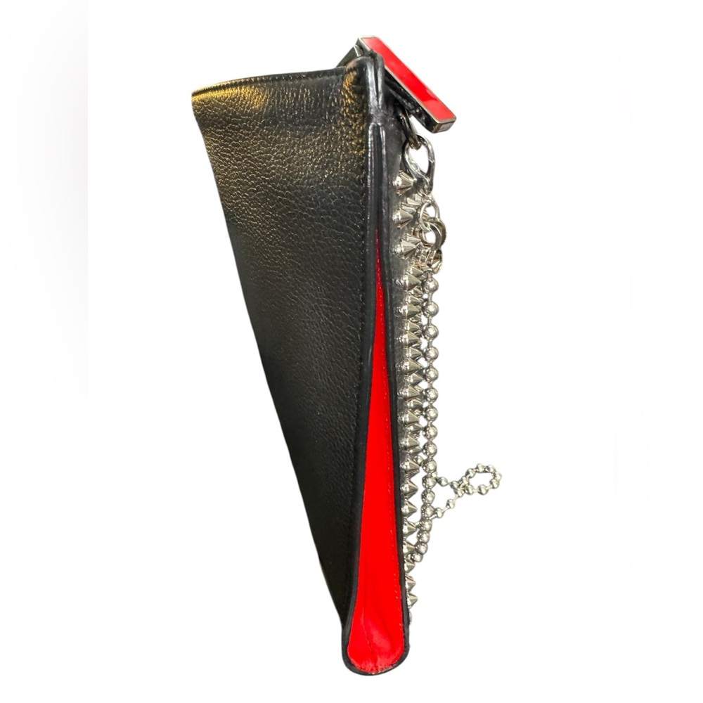 CHRISTIAN LOUBOUTIN Spike studs Sky porch Clutch bag/ 3 way Leather Black - Picture 9 of 13